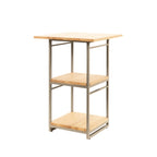 Thumbnail image #2 for Steelite International Creations Buffet 7364MW344 Square Metal Tiered Buffet Riser, Champagne, 9.5 x 9.5 x 19.5 in