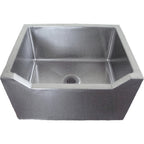 Thumbnail image #1 for IMC/Teddy FS-D Floor-Mounted Stainless Steel Mop Sink, Drop-Front, 24"W x 18"D x 12" Deep Bowl