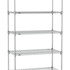 Thumbnail image #1 for Metro Super Erecta SA-1860C-86-S5 Super Adjustable Wire Stationary Starter Shelving Unit, 60"W x 18"D x 86"H, 600 lb. capacity per shelf, 2000 lb.