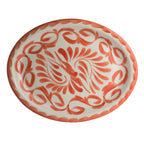 Thumbnail image #1 for Steelite International ZABA A121P142 Anfora, Puebla Coral Vitrified China Oval Platter, Rolled Edge, 12.25 x 9.125 in 1 Dozen