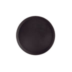 Thumbnail image #1 for CAC China FGTR-14BK Round Non-Slip Fiberglass Tray, 14-Inch Diameter, Black Case of 12