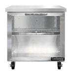 Thumbnail image #1 for Continental Refrigerator SW32NGD 32-Inch One-Section Worktop Display Refrigerator with Glass Door and Stainless Steel Flat Top