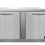 Thumbnail image #2 for Continental Refrigerator SW60N-FB 60-Inch 2-Door Stainless Steel Flat-Top Worktop Refrigerator, Front-Breathing
