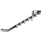 Thumbnail image #1 for Winholt Equipment SSWMPR-6016-S Wall-Mount Stainless Steel Pot Rack, Single Bar, 60"W, 9 Hooks