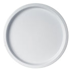 Thumbnail image #2 for Steelite International DW Haber DW06RFP3WHT Round Shallow Food Pan, 2 gal, 1 in Deep, 18/10 Stainless Steel, White Powder Coat