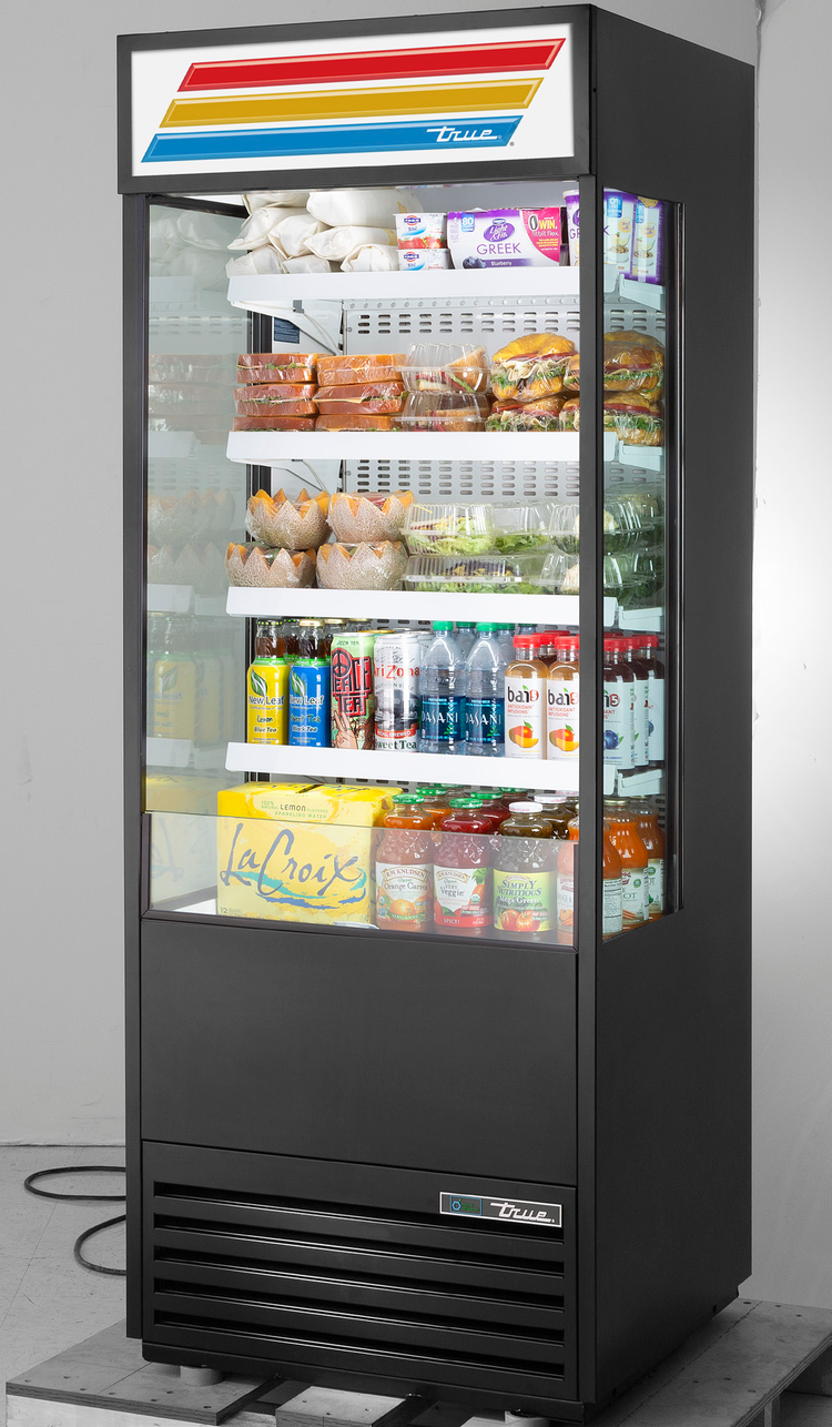 Product image #5 for True 30-Inch Wide Glass-Sided Vertical Air Curtain Merchandiser Refrigerator with 4 Shelves