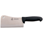 Thumbnail image #1 for JB Prince Messermesiter M825 Cleaver, 6-inch Stainless Steel Blade, Black Plastic Handle