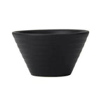Thumbnail image #1 for Tuxton China Zion VBB-080 Porcelain Bouillon Cup, 7-3/4 oz, Matte Black, Embossed Case of 2 Dozen