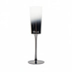 Thumbnail image #1 for Kadra Kitchenware Vikko Decor VD-08-OS Champagne Flute Glass, 8 oz, Silver Ombre Case of 24
