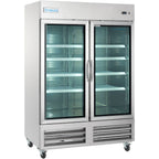 Thumbnail image #1 for Empura Refrigeration E-KB54RG 2-Section Reach-In Refrigerator, 43.9 cu. ft., 2 Swing Glass Doors, Stainless Steel, Bottom-Mounted Compressor