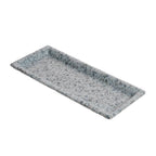 Thumbnail image #1 for G.E.T. Wonder WDR103 Rectangular Melamine Serving Tray, Gray, 9-3/5"L x 3-1/8"W Case of 30