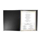 Thumbnail image #2 for Risch Chicago CMBFF-HAR 4.25X11 Faux-Leather Menu Board, 4-1/4" x 11", 3-Hole Hardback Binder Case of 25