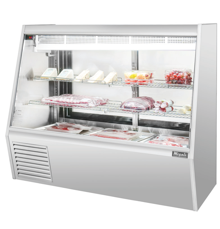 Product image #6 for Migali Competitor Series 60-Inch Double-Duty Full-Service Straight Glass Refrigerated Deli Case