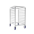 Thumbnail image #1 for Winholt Equipment AL-1810-HLC Mobile Aluminum Half-Height Pan Rack, 10-Pan Capacity, 18 x 26 in, Locking Casters