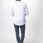 Thumbnail image #2 for Chef Works CBZ02-WHT-S Chef Coat, White, Small, Raglan Long Sleeve, Center Zipper, Thermometer Pockets