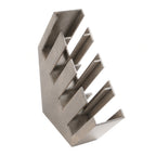 Thumbnail image #1 for Cal-Mil Aspen 2048-4-110 Angled Cup and Lid Organizer, Gray-Washed Pine Wood, 4 Compartments