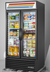 Thumbnail image #9 for True Two-Section Glass Door Merchandiser Refrigerator with 8 Shelves