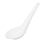 Thumbnail image #1 for G.E.T. GET M-6030-W . . Melamine White Won-Ton Soup Spoon, 0.65 oz Pack of 5 Dozen