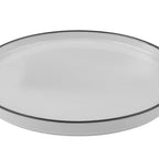 Thumbnail image #1 for Mikasa Hospitality ID Fine 5324474 11" Round Fine China Hi-Wall Plate, Modest Black Case of 6