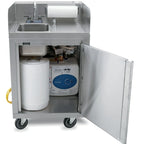 Thumbnail image #4 for John Boos MHS-2624 Self-Contained Mobile Stainless Steel Hand Sink with Single Bowl and Built-In Water Heater