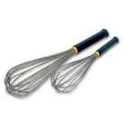 Thumbnail image #1 for Matfer Bourgeat 111023 12-Inch Stainless Steel Piano Whisk with Non-Twist Spring Wire and Exoglass Insulated Handle
