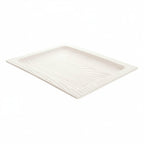Thumbnail image #1 for G.E.T. Sustain 15003074028 Rectangular Melamine Serving Tray, White, 15"L x 11-3/4"W x 3/4"H Case of 4