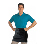 Thumbnail image #1 for Chef Revival 607HBA2-BK Half-Size Bistro Apron, 28 x 19 in, 2 Center Pockets, Self-Tie, Black Poly/Cotton Twill