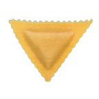 Thumbnail image #1 for Arcobaleno Pasta Equipment MOLD-AMF-RS-46A Ravioli Mold, 18 g, 3-1/4" x 3", Triangular, Scalloped Edge