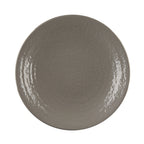 Thumbnail image #1 for G.E.T. Pebble Creek - EGS D10RR-MR . . Melamine Coupe Plate, 10 in Round, 1-1/2 in High, Mushroom Pebble Texture Case of 6