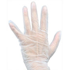 Thumbnail image #1 for AllPoints Foodservice Parts & Supplies 99900 Disposable Vinyl Foodservice Gloves, Large, Powder-Free