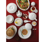 Thumbnail image #2 for Steelite Rene Ozorio, Aura Asian 6300P389 Porcelain Lid for Soy Sauce/Vinegar Pot Case of 2 Dozen