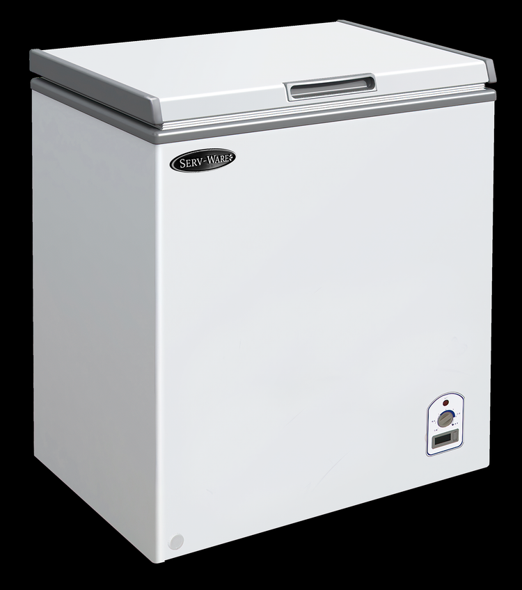 Product image #5 for Serv-Ware 7.1 Cu. Ft. White Solid Door Chest Freezer with Locking Lid