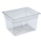 Thumbnail image #1 for Libertyware 2128 1/2 Size Clear Polycarbonate Food Pan, 8" Deep, 12.38 Qt. Case of 12