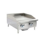 Thumbnail image #1 for Hurakan by Equip.me HKN-PSXGL24TIW Countertop Gas Griddle, 24"W, 3/4" Plate, 5 Burners, Natural Gas/Convertible LPG