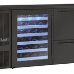 Thumbnail image #8 for Perlick Corporation DZS60 60-Inch Two-Door Dual-Zone Back Bar Refrigerator, Solid Black Doors, Stainless Steel Top