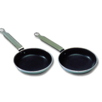 Thumbnail image #1 for Matfer Bourgeat 907012 Blini Pan, 4-3/4" Diameter, Aluminum, Riveted Handle, 4-Layer Nonstick Coating