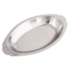 Thumbnail image #1 for Alegacy Foodservice Products 2982GD Oval Stainless Steel Au Gratin Dish, 12 oz, 9 x 5 x 1 in Case of 12
