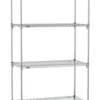 Thumbnail image #1 for Metro Super Erecta SA-3636C-86-S4 Super Adjustable Wire Stationary Starter Shelving Unit, 36"W x 36"D x 86"H, 800 lb. capacity per shelf, 2000 lb.