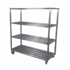 Thumbnail image #1 for SPG International Kelmax 4H4082 T-Bar Aluminum Shelving, All-Welded, 4 Shelves, 72"H x 48"W x 20"D