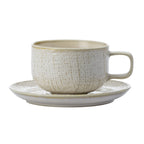 Thumbnail image #1 for 1880 Hospitality Knit by Oneida® L6800000500 Porcelain Saucer, 5-1/2", Round, Woven Surface, Reactive Glaze, Tea-Stained Edge Case of 4 Dozen
