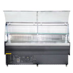 Thumbnail image #1 for USR Brands Coldline SDC72 Refrigerated Curved Glass Meat Deli Display Case, 70.8"W, Self-Contained Refrigeration, 8" Stainless Steel Rear Work Surface