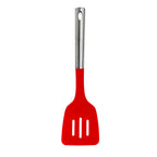 Thumbnail image #1 for Kadra Kitchenware Millvado M8571/D Slotted Fish Spatula, Nylon, Stainless Steel Handle, Red, 13.5" Case of 6