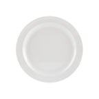 Thumbnail image #1 for CAC China Maxwell MLNC-6 Round White Melamine Plate, 6-1/2" Diameter, Narrow Rim Case of 4 Dozen