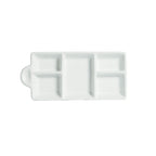 Thumbnail image #1 for G.E.T. Bugambilia MJ602-MOD 5-Division Cast Aluminum Condiment Dish with Resin Coating, 10.14 oz, 9.84 x 4.45 x 0.87 in