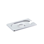Thumbnail image #1 for ATSMFG MET MET-SP19CO ATS MFG Steam Pan Cover, 1/9 Size, Slotted, 24 Gauge, with Handle Case of 72