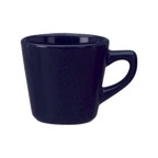 Thumbnail image #1 for International Tableware Cancun CA-1-CB 7 oz Ceramic Coffee Cup with Handle, Cobalt Blue Case of 3 Dozen