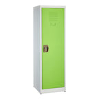Thumbnail image #1 for Alpine Industries ADI629-01-GRN Single-Tier Steel Locker, 48"H x 15"W x 15"D, Green
