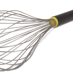 Thumbnail image #1 for JB Prince Matfer U605 18 18-Inch Stainless Steel Balloon Whisk with Black Textured Composition Handle