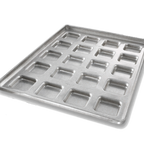 Thumbnail image #1 for Chicago Metallic Bakeware 46351 20-Compartment Ciabatta Roll Pan, Coated Aluminized Steel, 17-3/4" x 25-3/4" x 1-23/32" Case of 6