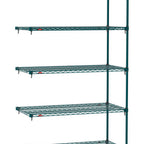 Thumbnail image #1 for Metro Super Erecta SA-2436K3-86-A5 Super Adjustable Super Erecta Wire Add-On Wire Shelving Unit, 36"W x 24"D x 86"H, 800 lb. capacity per shelf, 2000